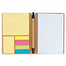 Notizbuch mit Kugelschreiber und Haftnotizen , beige