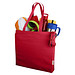 Odessa 220 g/m² recycelte Baumwoll Tragetasche 13L, rot