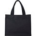 Odessa Mini-Tragetasche mit Bodenfalte aus 220 g/m² GRS Recyclingbaumwolle 9L, schwarz