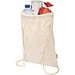 Peru Blend 180 g/m² Sportbeutel aus GRS recycelter Baumwolle 5L, natur