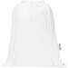 Peru Blend 180 g/m² Sportbeutel aus GRS recycelter Baumwolle 5L, weiss