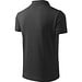Polohemd Herren Pique Polo, S, anthrazit melliert