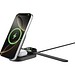 Quantum Ultra-Fast 3-in-1 25W faltbarer Wireless Charger, grau, schwarz