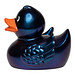 Quietsche-Ente Klassik, metallic/blau