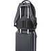 RE-BOSTON. Wasserabweisender 2Tone-Laptop-Rucksack aus recyceltem Nylon mit 210D-Fach, Dunkelgrau