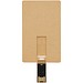 Rechteckiger, ausklappbarer USB-Stick in Kreditkarten-Format, Kraftpapier, 32GB
