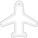 RFX™ H-09 Reflektierender PVC-Anhänger Flugzeugs, neongelb