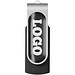 Rotate Doming USB-Stick, schwarz, 4GB