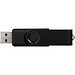 Rotate Metallic USB-Stick, schwarz, 2GB