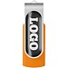 Rotate USB-Stick 3.0 mit Doming, orange, 128GB