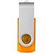 Rotate USB-Stick 3.0 transparent, orange, 128GB