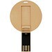 Runder ausklappbarer USB Stick, Kraftpapier, 64GB
