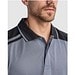 Samurai Kurzärmeliges Poloshirt mit antibakterieller Wirkung, 160 g/m2, unisex, blei/schwarz, S