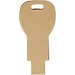 Schlüssel USB-Stick 2.0 aus recyceltem Papier, Kraftpapier, 16GB