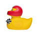 Schnabels® Bade-Ente Rennfahrer, bunt