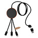 SCX.design C40 5-in-1 Ladekabel aus rPET mit 10W Ladepad und Leuchtlogo, holz