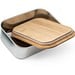 SHINO. Frischhaltebox (800 mL) aus Edelstahl und Deckel aus Bambus, Natur