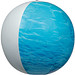 Strandball mit Meeroptik, türkis