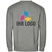 MALFINI Sweatshirt unisex Crew, L, dunkelgrau melliert