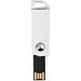 Swivel Rectangular USB-Stick, weiss, 2GB