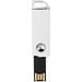Swivel Rectangular USB-Stick, weiss, 4GB