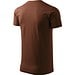T-Shirt Herren Basic, S, schokolade