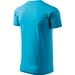 T-Shirt Herren Basic, S, türkisblau