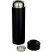 Taylor 450 ml Doppelwand Isolierflasche aus Edelstahl mit Teesieb, schwarz