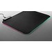 THORNE MOUSEPAD RGB. Gaming-Mauspad mit RGB-LED-Leuchten aus Polyester, Schwarz