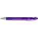 uma® LOOK grip transparent M SI Druckkugelschreiber, violett