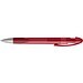 uma® LOOK grip transparent SI Druckkugelschreiber, rot