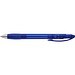 uma® MEMORY transparent SI Druckkugelschreiber, blau