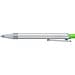 uma® RECYCLED PET PEN ALUMA transparent Druckkugelschreiber, mittelgrün