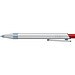 uma® RECYCLED PET PEN ALUMA transparent Druckkugelschreiber, rot