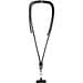Vega verstellbares, recyceltes Smartphone Lanyard, schwarz