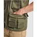 Venera Arbeitsweste mit V-Ausschnitt und mehreren Taschen, 200 g/m2, militärgrün, XL