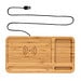 XD COLLECTION Bambus Desk Organizer mit 10 Wireless Charger, braun
