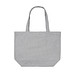 XD COLLECTION Impact Aware™ 240g/m² rcCanvas Shopper + Tasche, ungefärbt, grau
