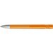 uma® Kugelschreiber YES SI transparent inkl. Metallspitze, orange