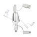 6-in-1 Ladekabel REEVES-SNAKE II, weiß