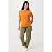 Iqoniq Sierra Lightweight T-Shirt aus recycelter Baumwolle, orange, S