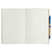A5 Notizheft mit Kugelschreiber , blau