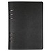 A5 Ringbuch mit PU-Einband , schwarz