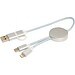 Alasia 30 cm 5-in-1 Kabel aus recyceltem Kunststoff für Datenübertragung und 27W Schnellladung, silber