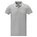 Amarago Polo mit abgesetztem Rand für Herren, heather grau, L