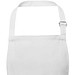 Andrea 240 g/m² Schürze mit verstellbarem Nackenband, weiß