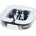Baekdu kabelgebundenes Headset Typ-C mit Aufbewahrungsbox aus recyceltem Kunststoff, schwarz