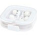 Baekdu kabelgebundenes Headset Typ-C mit Aufbewahrungsbox aus recyceltem Kunststoff, weiss