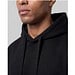 Boris Oversize Kapuzenpullover aus recycelter 280 g/m2 Bio Baumwolle (OCS), unisex, schwarz, L