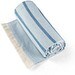 CAPLAN. Multifunktionstuch (260 g/m²) aus Baumwolle (90%) und recycelter Baumwolle (10%), Blau
